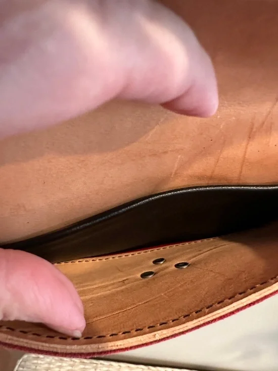 Red Leather Crossbody - Picture 4 of 6